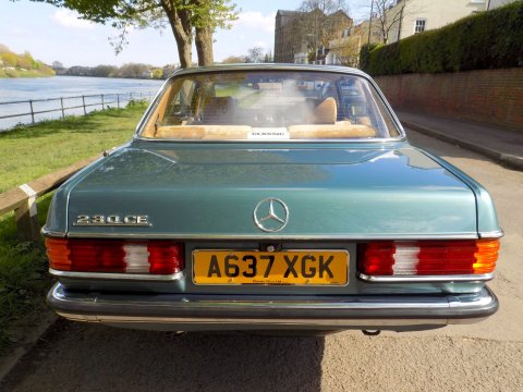 Mercedes-Benz W123 230 CE Pillarless Coupe 45