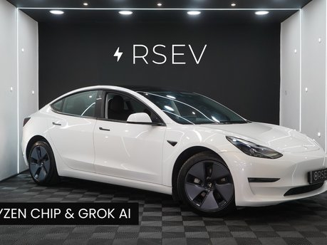 Tesla Model 3 LONG RANGE AWD Ryzen GROK AI Heat Pump Adaptive LEDs One Owner VAT Q