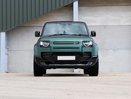 Land Rover Defender 90  HARD TOP  by seeker bespoke matt pine with vintage Tan leather  2