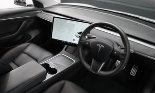 Tesla Model 3 PERFORMANCE Alcantara Dash and Door Trims Swivel Screen Mount  2