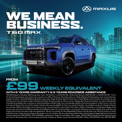 We Mean Business. Meet the Maxus T60 MAX.