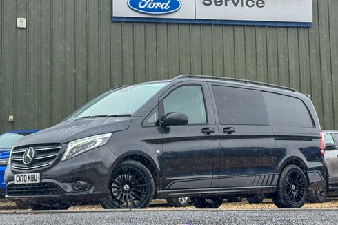 Mercedes-Benz Vito Crew Cab AUTO LWB L2H1 Sport 119 Camera Nav Sensors EURO 6