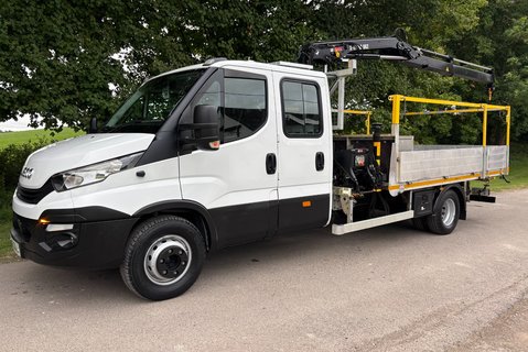 Iveco Daily 70C18D Double Cab Dropside with Hiab Crane - Air Con 1