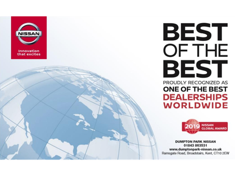 DUMPTON PARK NISSAN - DEALER OF THE YEAR 2019