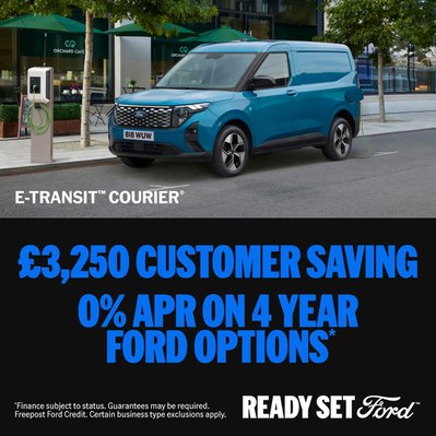 Ford E-Transit Courier, £3,250 Customer Saving