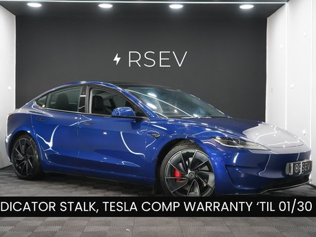 Tesla Model 3 PERFORMANCE AWD Deep Blue Metallic GROK AI RYZEN 21" ALLOYS BLACK INTERIOR