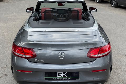 Mercedes-Benz C Class C 220 D AMG LINE PREMIUM PLUS - SELENITE GREY WITH CRANBERRY LEATHER 32