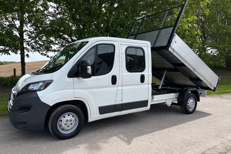 Peugeot Boxer 335 2.2 Hdi 130 ps Crew Cab Tipper - Air Con - Ex MOD