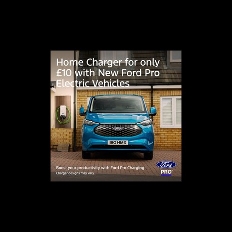 Home Charger only £10 with New Ford Pro Electric Vehicles*