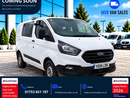 Ford Transit Custom 2.0 320 EcoBlue Crew Van Double Cab 5dr Diesel Manual L1 H1 Euro 6 (6 Seat)