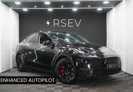 Tesla Model Y LONG RANGE AWD Enhanced Autopilot Navigate on Autosteer Autopark 20"Alloys 