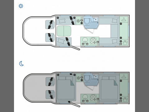 Bailey Adamo 75-4DL 6 Berth|4 Belt|Rear Lounge|Bathroom|Kitchen 2