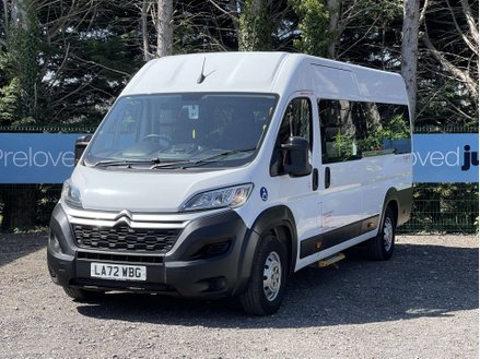 Citroen Relay L4H2 17 Seat Lightweight Minibus with Mesh Ramp, Nav, Cams, Cruise, A/C