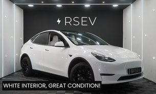 Tesla Model Y LONG RANGE AWD White Interior 20" Induction Alloys GROK AI Battery SOH 91% 1