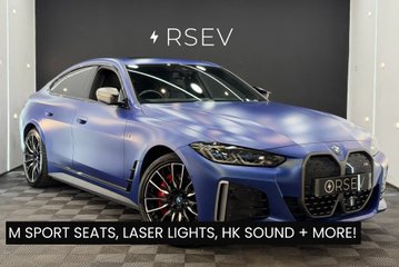 BMW i4 M50 Frozen Portimao Blue Laser Lights Sunroof HUD Carbon Decor FBMWSH +++