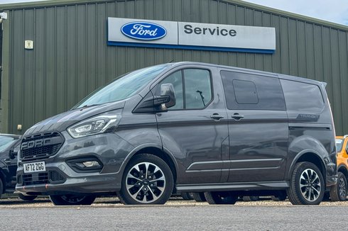 Ford Transit Custom Crew Cab AUTO SWB L1H1 Low Roof Sport 320 Air Con Alloys Sensors Cam EURO 6