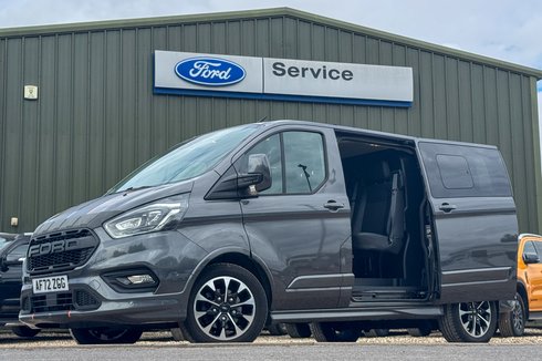 Ford Transit Custom Crew Cab AUTO SWB L1H1 Low Roof Sport 320 Air Con Alloys Sensors Cam EURO 6