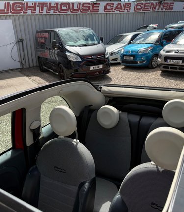 Fiat 500 LOUNGE.. CONVERTIBLE..LOOK ONLY £35:00 R/TAX…BLUETOOTH  3
