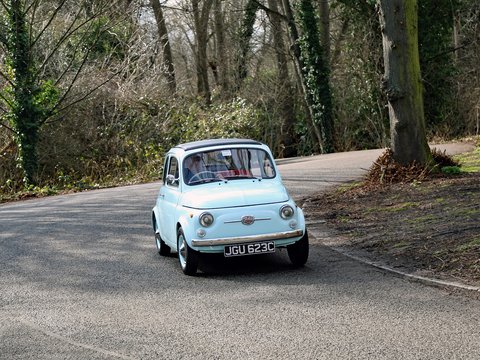 Fiat 500F Electric Conversion 73