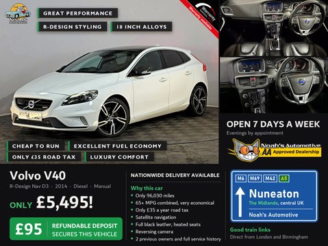 Volvo V40 R-DESIGN NAV D3 S/S 2.0 DIESEL MANUAL 2
