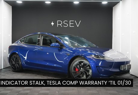 Tesla Model 3 PERFORMANCE AWD Deep Blue Metallic GROK AI RYZEN 21" ALLOYS BLACK INTERIOR