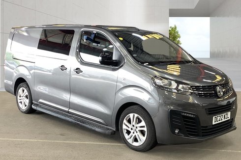 Vauxhall Vivaro Crew Cab AUTO LWB L2H1 Low Roof 3100 Air Con Alloys Sensors Cam Nav EURO 6