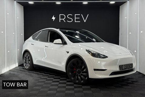 Tesla Model Y PERFORMANCE AWD White Interior Towing Package One Owner VAT Q 