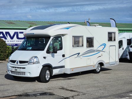 Adria Izola S 687 SPG FIXED BED REAR GARAGE LAYOUT
