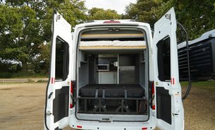 Ford Transit 350 L3 H3 P/V DRW FSH New Brakes Off Grid Solar Cassette Toilet Air Con +++ 40