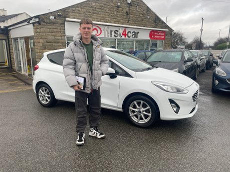 Luke from Bradford collecting his new Fiesta