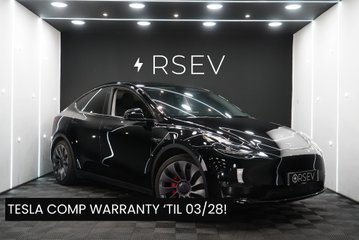 Tesla Model Y PERFORMANCE AWD GROK AI Assistant Solid Black Black Interior One Owner VATQ