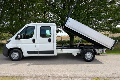 Peugeot Boxer 335 2.2 Hdi 130 ps Crew Cab Tipper - Air Con - Ex MOD 7