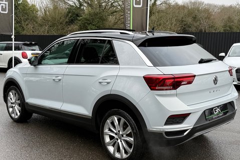 Volkswagen T-Roc SEL TSI EVO DSG -WHITE SILVER -PAN ROOF -CAMERA -WINTER PACK  2