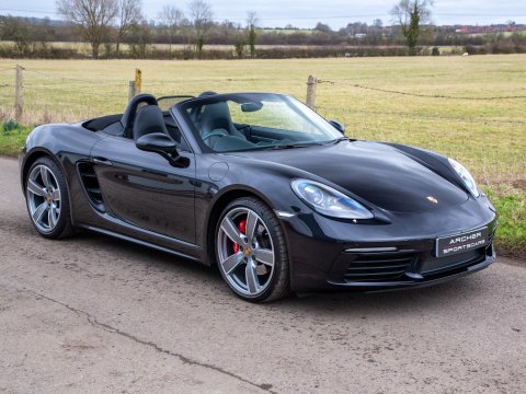 Porsche 718 Boxster S in Jet Black