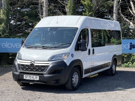 Citroen Relay 40 L4H2 17SEAT LIGHTWEIGHT MINIBUS NON-D1 with FULL MESH RAMP, A/C, CAMERA.
