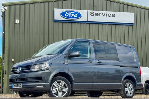 Volkswagen Transporter Crew Cab SWB L1H1 Highline 150Bhp 6 Speed T32 Air Con Alloys Sensors EURO 6