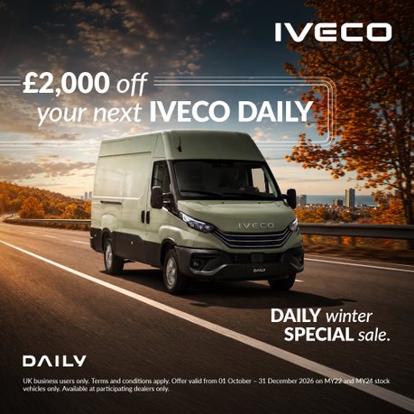 IVECO Daily Save £2000 in the winter sale!