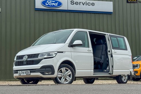Volkswagen Transporter Crew Cab LWB L2H1 T32 Tdi 150 BHP Auto Kombi Highline Air Con Sensors EURO 