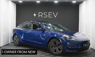 Tesla Model 3 LONG RANGE AWD One Owner Deep Blue Metallic Adaptive LEDs Pano Roof  VAT Q 1
