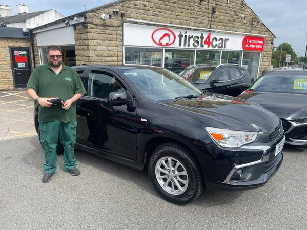 Scott from Halifax collecting his Mitsubishi.
