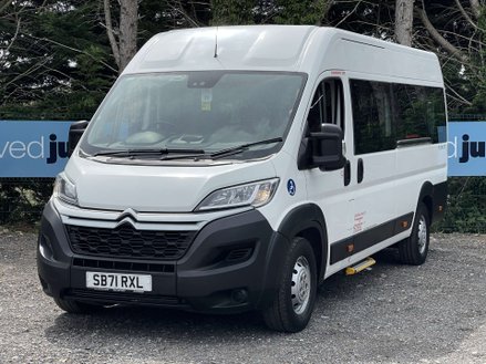 Citroen Relay 40 L4H2 17 seat Lightweight Non-D1 Minibus with full ramp, Sensors. ULEZ E6
