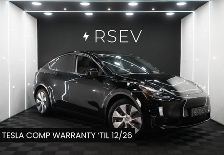 Tesla Model Y LONG RANGE AWD Solid Black One Owner Premium Sound Pano Roof VAT Q