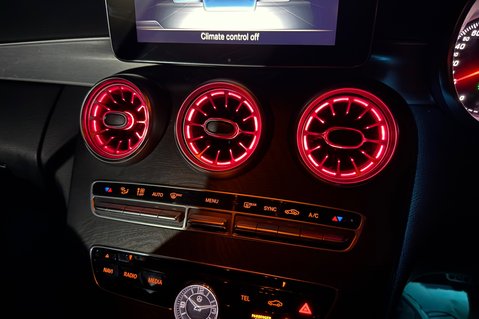 Mercedes-Benz C Class C 220 D AMG LINE PREMIUM PLUS - SELENITE GREY WITH CRANBERRY LEATHER 77