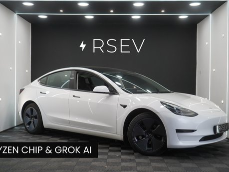 Tesla Model 3 RWD GROK AI Ryzen Chip 1 Owner Adaptive LEDs Heat Pump Panoramic Roof VAT Q