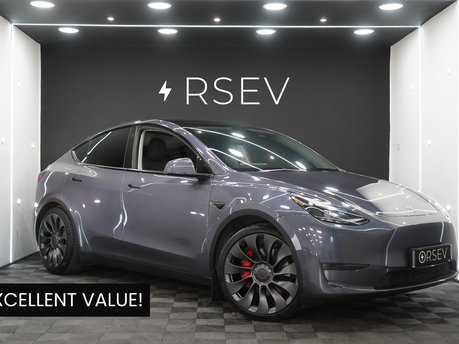 Tesla Model Y PERFORMANCE AWD Midnight Silver GROK AI Assistant 21" Alloys One Owner VATQ