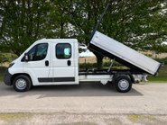 Peugeot Boxer 335 2.2 Hdi 130 ps Crew Cab Tipper - Air Con - Ex MOD 7