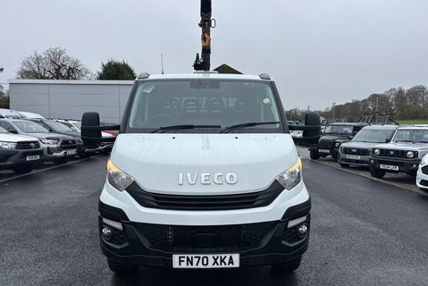 Iveco Daily 70C18D Crew Cab Dropside with Hiab X-Hiduo 062 Crane 10