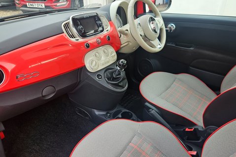 Fiat 500 1.2 LOUNGE LOOK! JUST 62000 MILES! 1 PREVIOUS KEEPER! GLASS ROOF ,BLUETOOTH 5