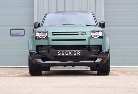 Land Rover Defender 90 Brand new HARD TOP styled by seeker in a matt pine wrapp with vintage Tan