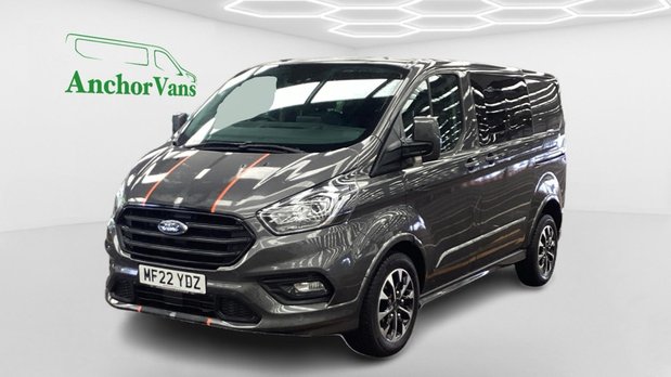 Ford Transit Custom Crew Cab SWB L1H1 Low Roof Sport 320 Air Con Alloys Sensors Cam EURO 6 1